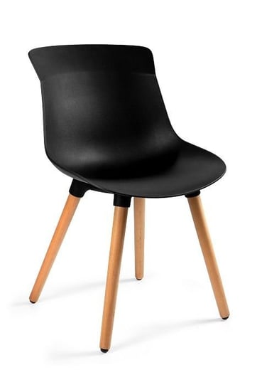 Krzesło do jadalni, salonu, easy m, czarny Unique