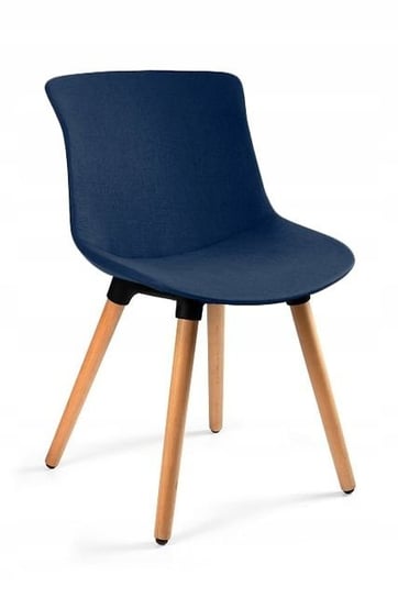 Krzesło do jadalni, salonu, easy mr, kolor ciemny niebieski Unique