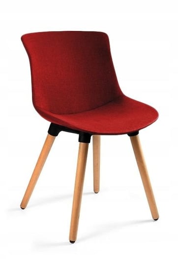 Krzesło do jadalni, salonu, easy mr, kolor czerwony Unique