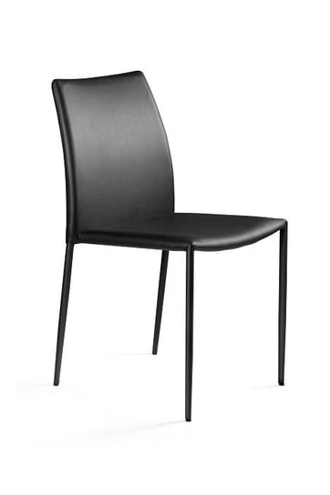 Krzesło do jadalni, salonu, klasyczne, ekoskóra, design, czarny Unique