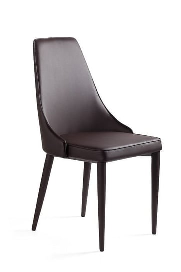 Krzesło do jadalni, salonu, setina, kolor brązowy Unique