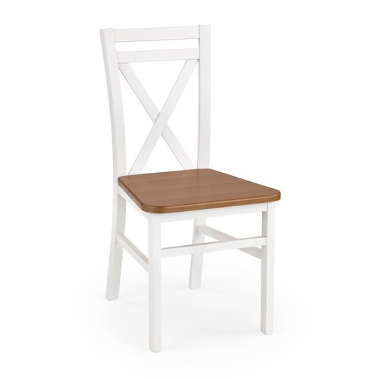 Krzesło Drewniane Dariusz 2 Halmar Biały-Olcha Halmar