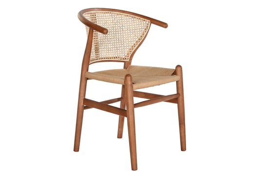 Krzesło drewniane z plecionką wiedeńską ART brązowe MIA home