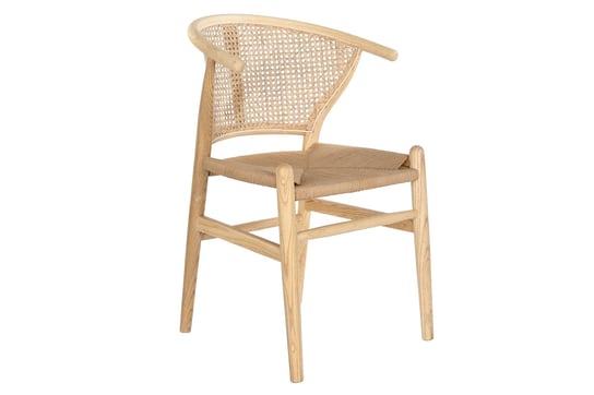 Krzesło drewniane z plecionką wiedeńską ART jasne MIA home