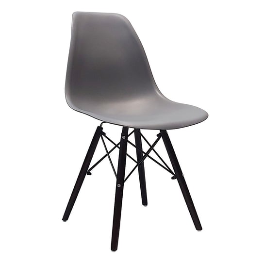 Krzesło DSW Milano grafitowe, nogi czarne BMDesign