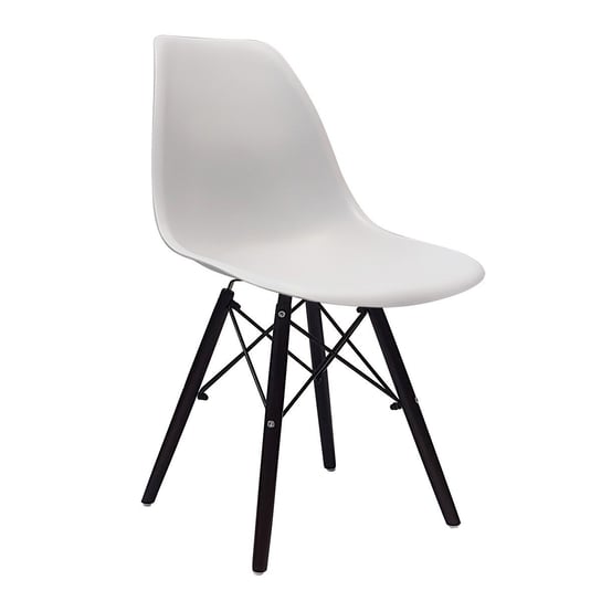 Krzesło DSW Milano szare, nogi czarne BMDesign