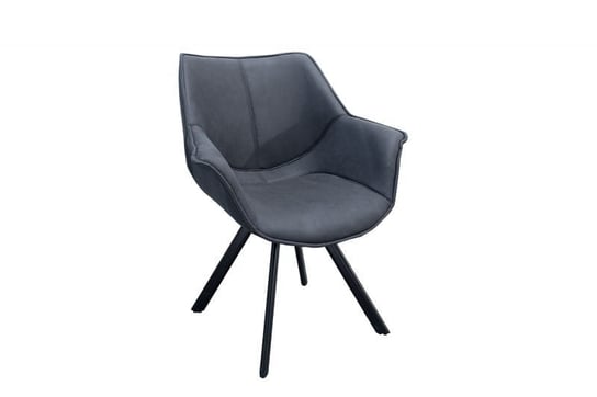 Krzesło Dutch INTERIOR vintage, szare, 80x60 cm INTERIOR