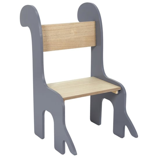 Krzesło dziecięce Dino szary/naturalny Intesi