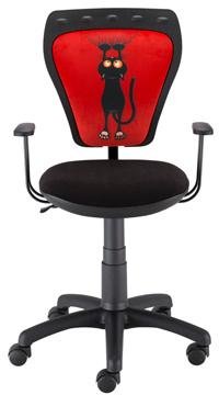 Krzesło dziecięce Ministyle Black TS22 GTP Kot, 53x53x23 cm Nowy Styl
