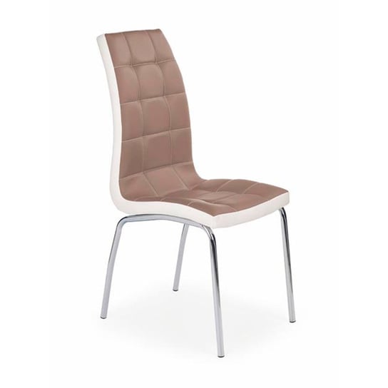 Krzesło Eko Skóra K186 Halmar Cappucino-Biały Halmar