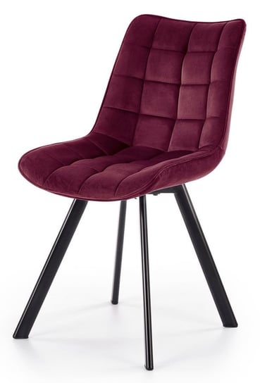 Krzesło ELINOR Winston, bordowe, 84x61x46 cm Elior