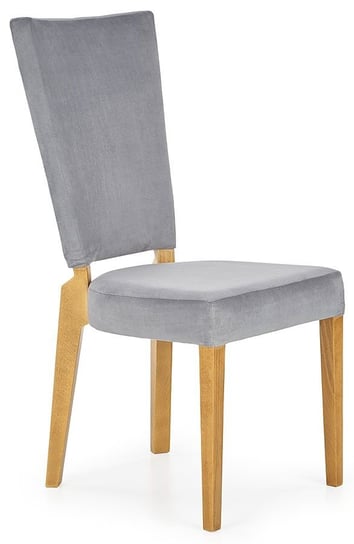 Krzesło ELIOR Amols, popielate-dąb-miodowe, 94x43x58 cm, 4 szt. Elior