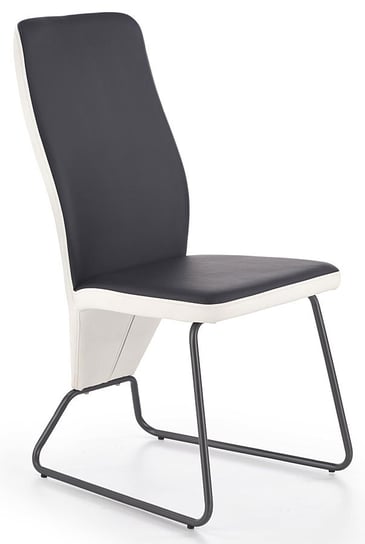 Krzesło ELIOR Asper, czarno-białe, 57x45x96 cm Elior