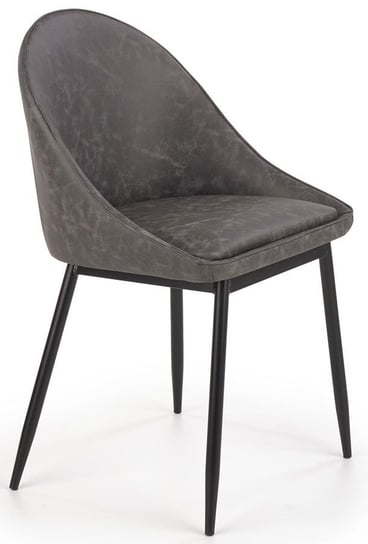 Krzesło ELIOR Bono, popielate, 48x49x84 cm Elior