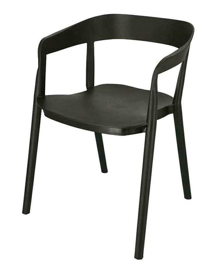Krzesło ELIOR Brett, czarne, 50x57x74 cm Elior