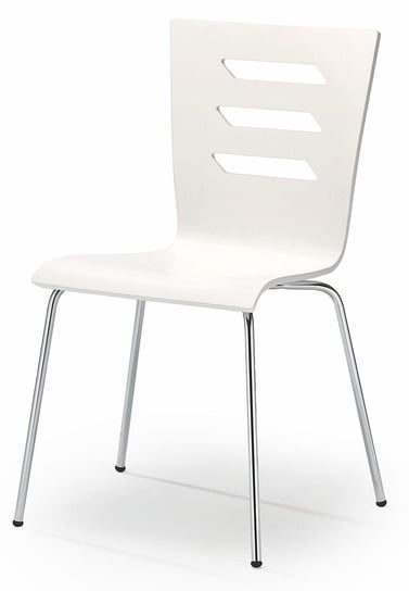 Krzesło ELIOR Cejlon, białe, 47x43x85 cm Elior