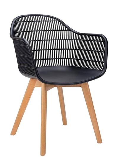 Krzesło ELIOR Cesta, czarne, 56x62x83 cm Elior