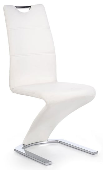 Krzesło ELIOR Diskin, białe, 63x45x101 cm Elior