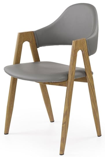 Krzesło ELIOR Ebris, popielate, 57x53x80 cm Elior