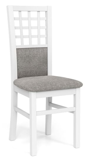Krzesło ELIOR Eddie, biało-szare, 44x55x96 cm Elior