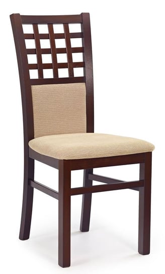 Krzesło ELIOR Eddie, brązowo-beżowe, 44x55x96 cm, 4 szt. Elior