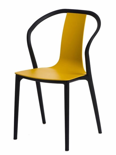 Krzesło ELIOR Emeli, żółte, 56x52x88,5 cm Elior