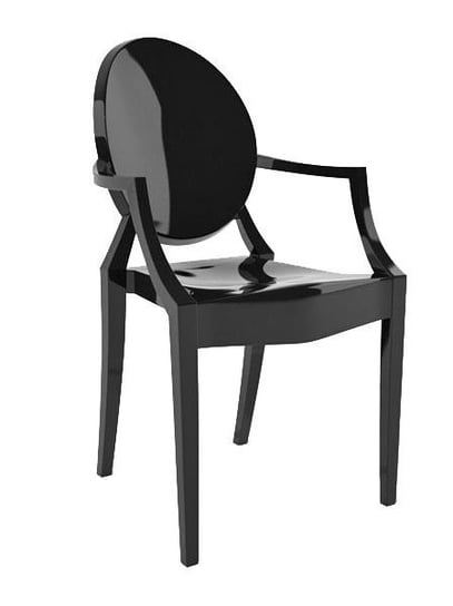 Krzesło ELIOR Esper, czarne, 55,5x52,5x92,5 cm Elior
