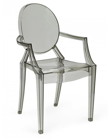 Krzesło ELIOR Esper, dymiony, 55,5x52,5x92,5 cm Elior