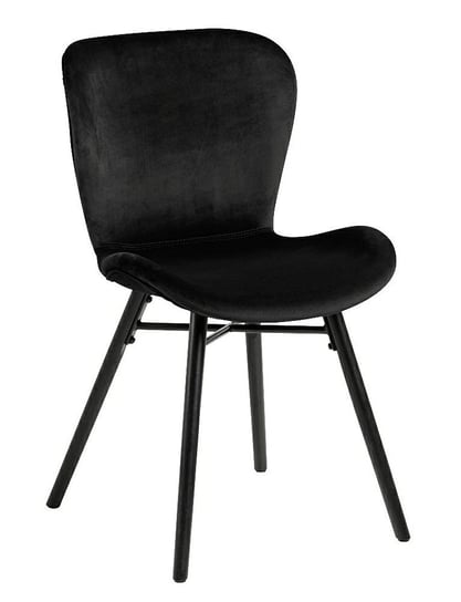 Krzesło ELIOR Esso, czarne, 47x56x82,5 cm Elior