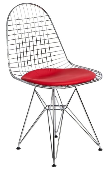 Krzesło ELIOR Hagio, srebrne, 50x49x85 cm Elior
