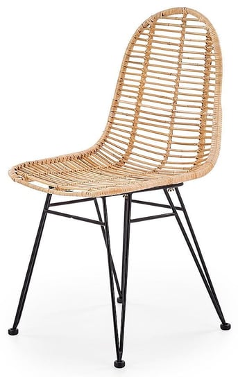 Krzesło ELIOR Intor, brązowo-czarny, 55x44x90 cm Elior
