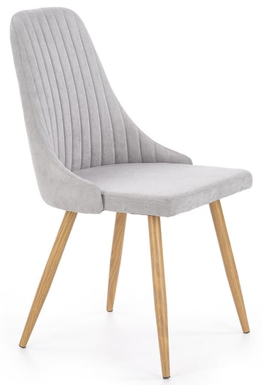 Krzesło ELIOR Isent, popielate, 56x49x85 cm Elior