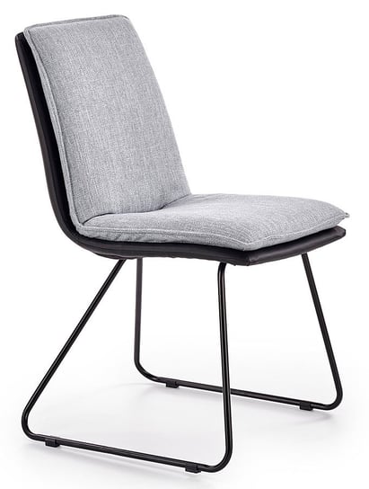 Krzesło ELIOR Leo, szare, 55x49x85 cm Elior