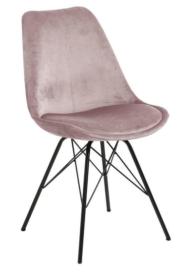 Krzesło ELIOR Lindi 2X, różowe, 48,5x54x85,5 cm, 4 szt. Elior