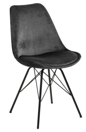Krzesło ELIOR Lindi 2X, szare, 48,5x54x85,5 cm, 4 szt. Elior