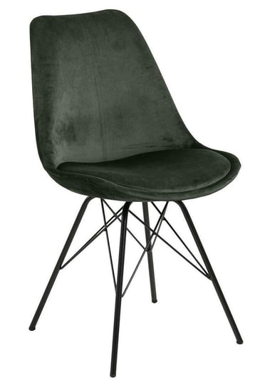 Krzesło ELIOR Lindi 2X, zielone, 48,5x54x85,5 cm, 4 szt. Elior