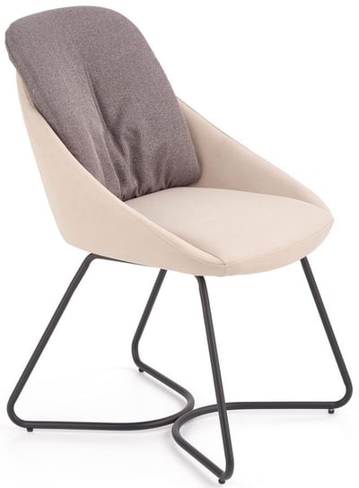 Krzesło ELIOR Monte, popielate, 87x58x51 cm Elior