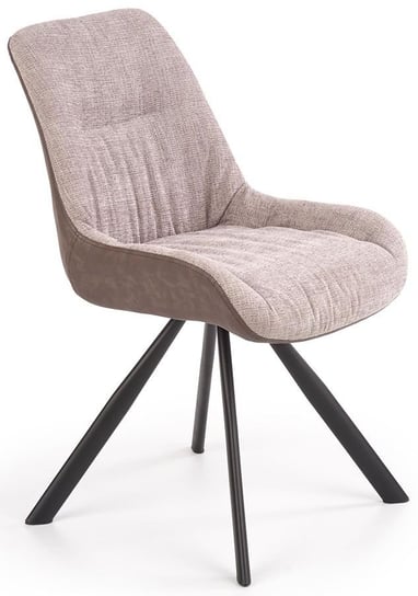 Krzesło ELIOR Monti, popielate-brązowe, 86x59x52 cm Elior