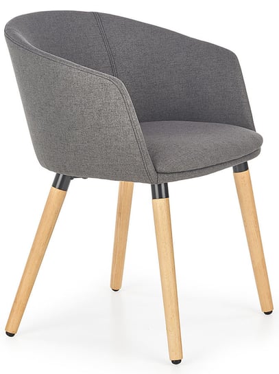 Krzesło ELIOR Nevil, szaro-beżowe, 56x56x72 cm Elior