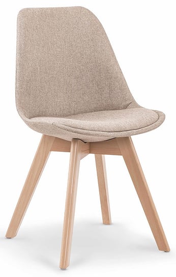 Krzesło ELIOR Nives, drewniano-beżowe, 54x48x83 cm, 1 szt. Elior