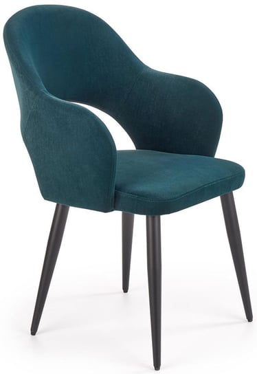Krzesło ELIOR Ofelio, ciemnozielone, 55x55x88 cm Elior