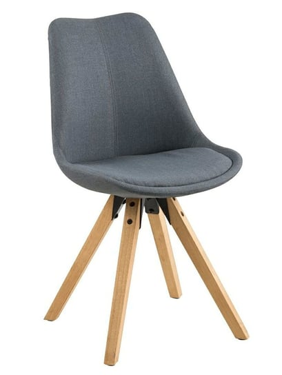 Krzesło ELIOR Oscar 2X, ciemnoszare, 48,5x55x85 cm Elior