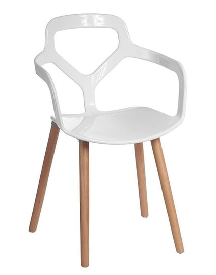 Krzesło ELIOR Palmo, białe, 83x36x52 cm Elior
