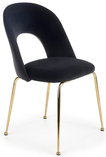 Krzesło ELIOR Pari, czarne, 88x59x54 cm Elior