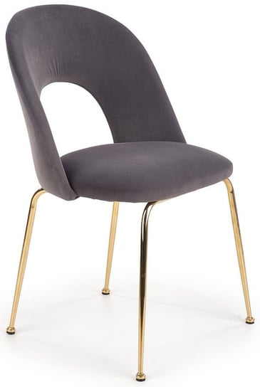 Krzesło ELIOR Pari, popielate, 88x59x54 cm Elior