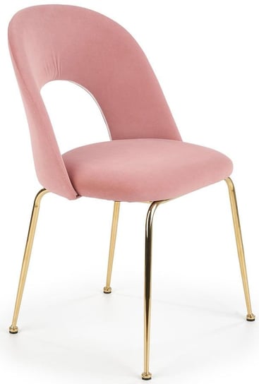 Krzesło ELIOR Pari, różowe, 88x59x54 cm Elior