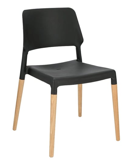 Krzesło ELIOR Pollo, czarne, 51x52x78 cm Elior