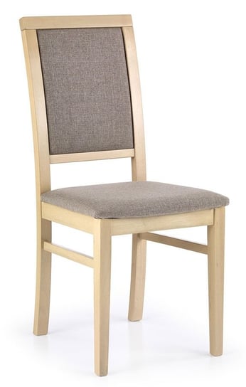 Krzesło ELIOR Prince, beżowo-brązowe, 41x43x96 cm Elior