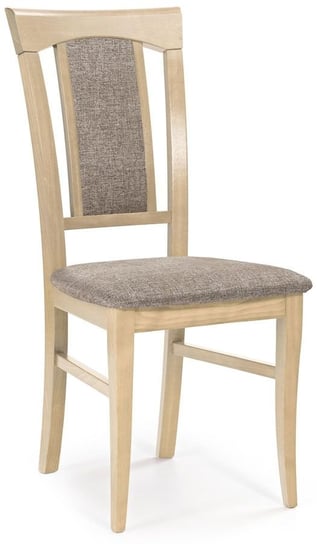 Krzesło ELIOR Rumer, beżowo-brązowe, 46x57x96 cm Elior