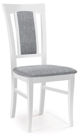 Krzesło ELIOR Rumer, biało-szare, 46x57x96 cm Elior